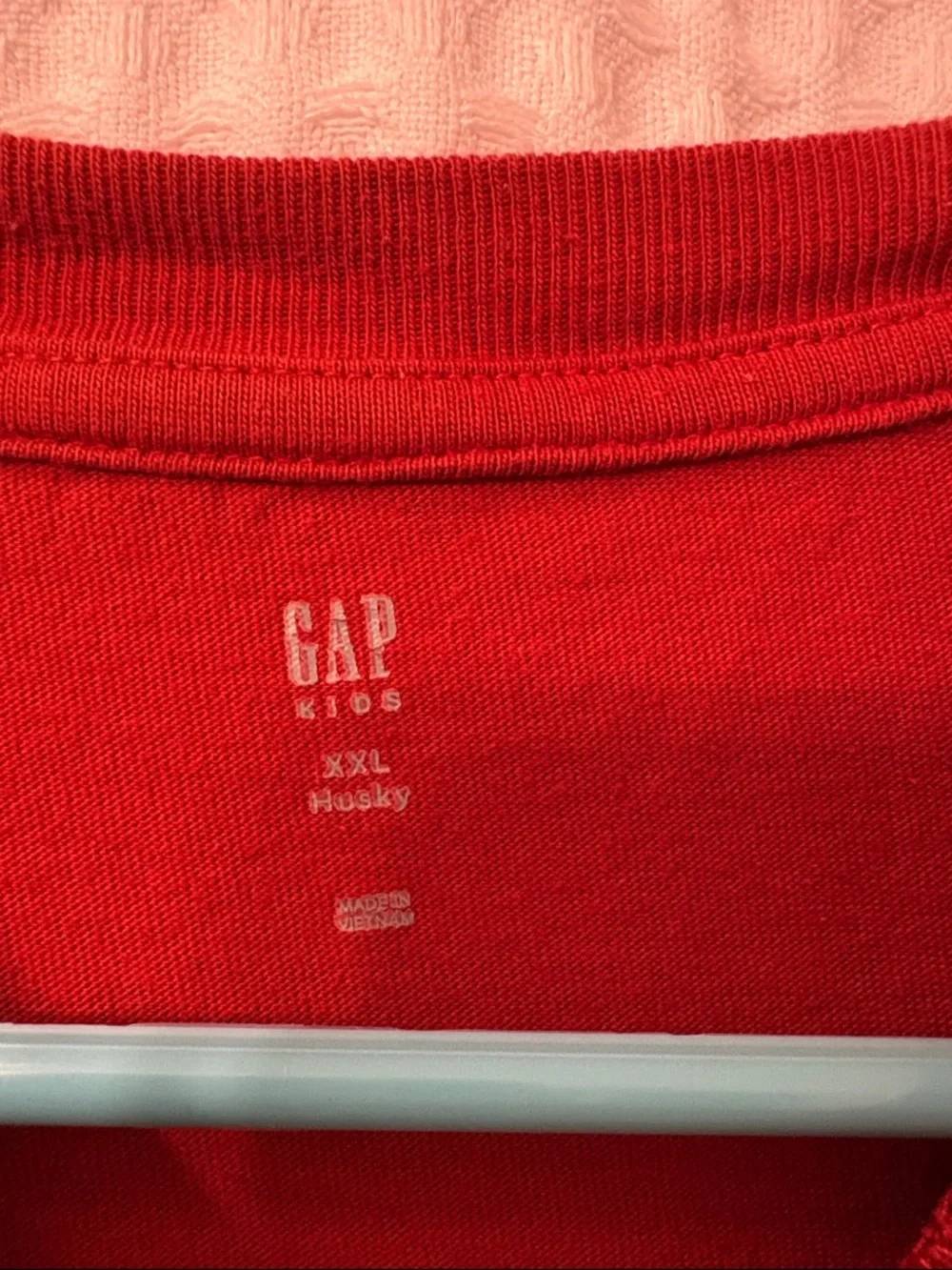 GAP Red Athletic Logo Short Sleeve Tee Size XXL Husky